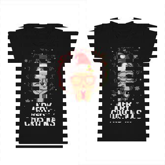 Black African American Girl Santa Hat Christmas Melanin Kids Infant Tshirt - Thegiftio