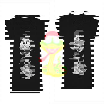 Christmas Funny Snake Santa Hat Xmas Pajama For Boys Kids Infant Tshirt - Thegiftio