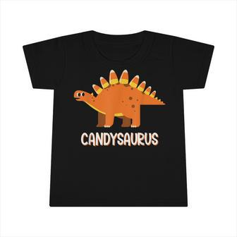 Funny Candysaurus Candy Corn Dinosaur Halloween Toddler Kid Infant Tshirt - Thegiftio UK