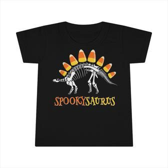 Funny Spookysaurus Candy Corn Dinosaur Halloween Toddler Kid Infant Tshirt - Thegiftio UK