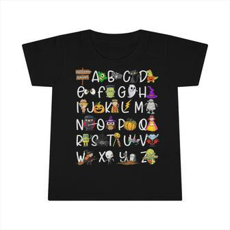 Halloween Alphabet Abcs Learning Kindergarten Teacher Kids V3 Infant Tshirt - Thegiftio UK