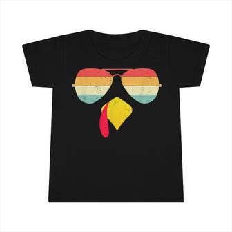 Turkey Face Funny Thanksgiving Halloween For Kids Adults Infant Tshirt - Thegiftio UK