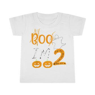 Kids 2Nd Birthday Kids Boo Im 2 Two Yr Ghost Halloween Costume Infant Tshirt - Thegiftio UK