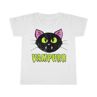 Vampurr Vampire Cat Funny Halloween Costume Kids Girl Women Infant Tshirt - Thegiftio UK