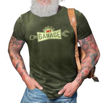 247 Garage Wrench Grease Monkey Mechanic Tool 3D Print Casual Tshirt | Mazezy