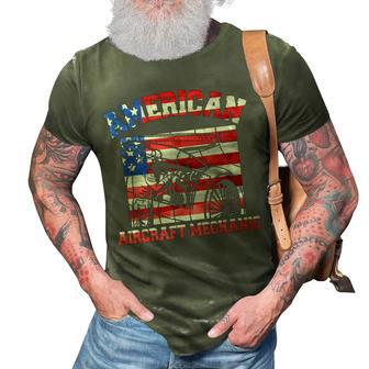 American Aircraft Mechanic Airlines Patriotic Gift Idea 3D Print Casual Tshirt | Mazezy