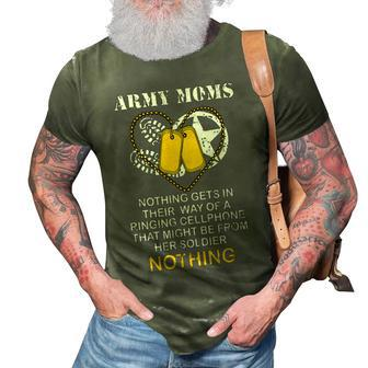 Army Moms Gift Dog Tag Camo Boots Military Mom Soldier Mom 3D Print Casual Tshirt | Mazezy