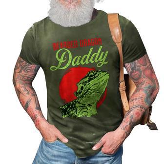 Bearded Dragon Daddy Father Dad Bearded Dragon 3D Print Casual Tshirt | Mazezy
