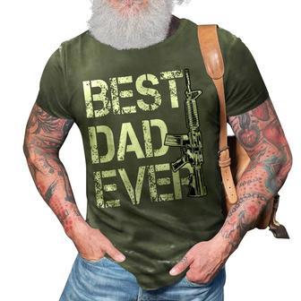 Best Dad Ever Pro Gun Fathers Day Gift 3D Print Casual Tshirt - Seseable