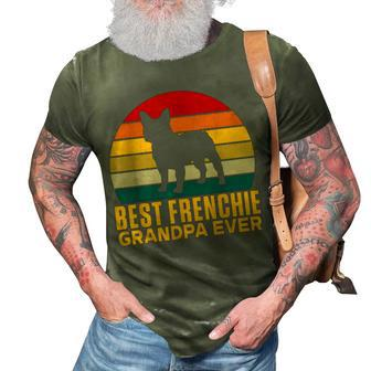 Best Frenchie Grandpa Ever Frenchie Grandpa 3D Print Casual Tshirt - Seseable