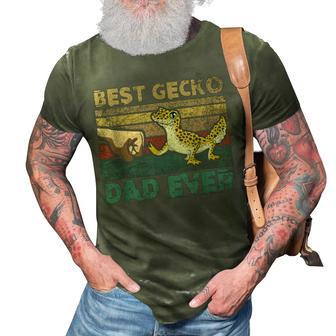 Best Gecko Dad Ever Lizard Leopard Gecko 3D Print Casual Tshirt - Seseable