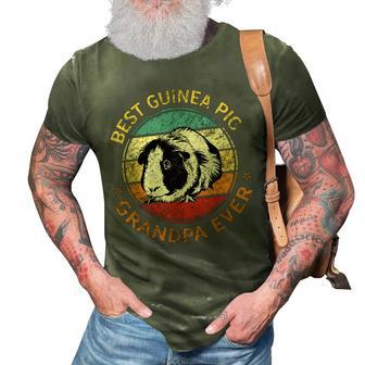 Best Guinea Pig Grandpa Ever Funny Fathers Day Gift For Mens 3D Print Casual Tshirt - Seseable