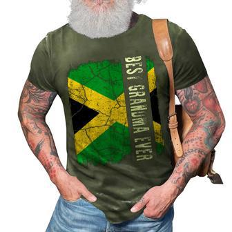 Best Jamaican Grandma Ever Jamaica Flag Mothers Day 3D Print Casual Tshirt - Seseable