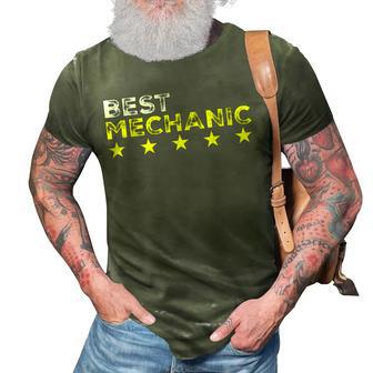 Best Mechanic Cool Profession And Job Name Gifts 3D Print Casual Tshirt | Mazezy