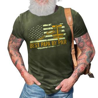 Best Papa By Bar Disc Golf Grandpa Usa Flag Gift For Mens 3D Print Casual Tshirt | Mazezy