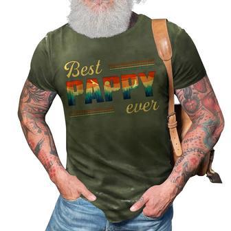 Best Pappy Ever Men Retro Vintage Decoration Grandpa 3D Print Casual Tshirt - Seseable