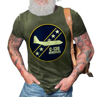 C130 Hercules Military Airplane Patch Veterans Day Xmas 3D Print Casual Tshirt | Mazezy
