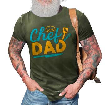 Chef Dad Sous Chefs Culinary Kitchen Cooking Lovers 3D Print Casual Tshirt | Mazezy