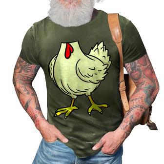 Chicken Body Costume Animal Thanksgiving Halloween 3D Print Casual Tshirt - Thegiftio