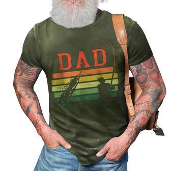 Dad Man The Myth The Legend Fishing Daddy Papa Gift For Mens 3D Print Casual Tshirt - Seseable