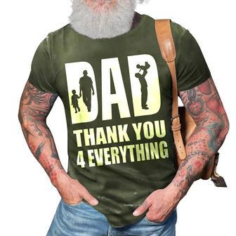 Dad Thank You For Everything Fathers Day Son Daughter 3D Print Casual Tshirt - Seseable