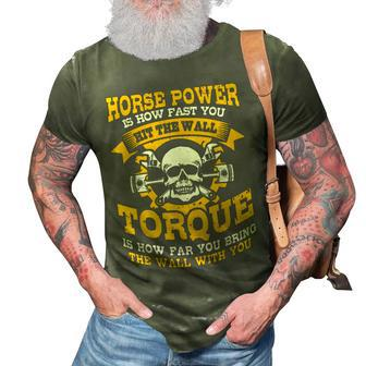 Diesel Mechanic Gifts Horse Power Is How Fast You Go 3D Print Casual Tshirt | Mazezy