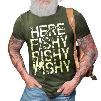 Fishing Grandpa Fathers Day Funny Dad Gift 3D Print Casual Tshirt | Mazezy