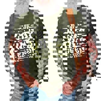 Funny Uncle Design For Men Dad Brother Crazy Uncle Lovers 3D Print Casual Tshirt | Mazezy
