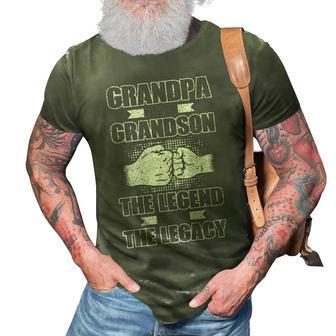 Grandpa And Grandson The Legend And The Legacy 3D Print Casual Tshirt - Seseable