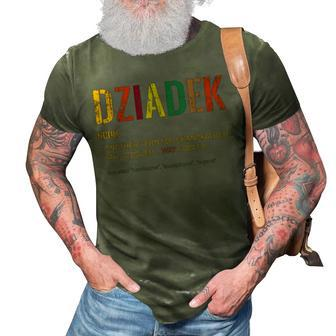 Grandpa Dziadek Funny Definition Cool Retro Gift Gift For Mens 3D Print Casual Tshirt | Mazezy AU