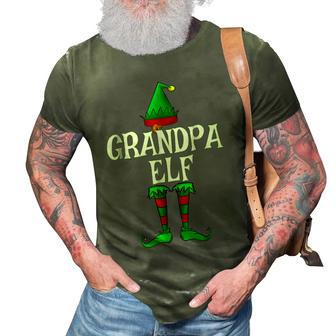 Grandpa Elf Matching Family Gift Set For Men 3D Print Casual Tshirt | Mazezy