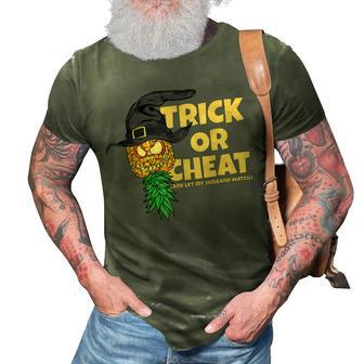 Halloween Trick Or Cheat Let Husband Watch Swingers Women 3D Print Casual Tshirt | Mazezy