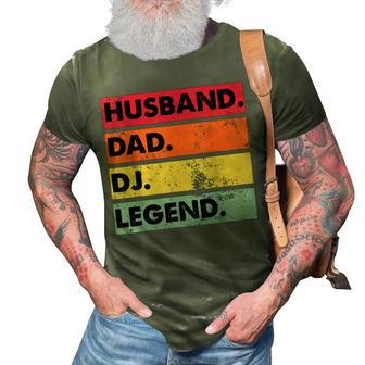 Husband Dad Dj Legendfunny Dj Discjockey Music Player 3D Print Casual Tshirt | Mazezy