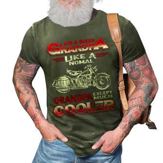 I Am A Biker Grandpa Cool Motorbike Chopper Gift Gift For Mens 3D Print Casual Tshirt | Mazezy