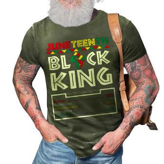 Junenth Black King Melanin Dad Fathers Day Men Daddy 3D Print Casual Tshirt | Mazezy