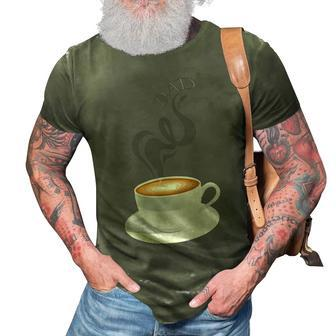 Latte Dad Gift For Mens 3D Print Casual Tshirt | Mazezy