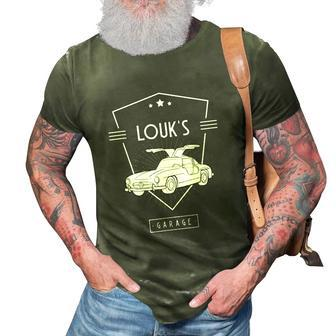 Louks Garage Classic Service Station Mechanic Retro 3D Print Casual Tshirt | Mazezy