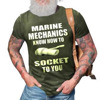 Marine Mechanic T Gift Boat Repair Jobs 3D Print Casual Tshirt | Mazezy