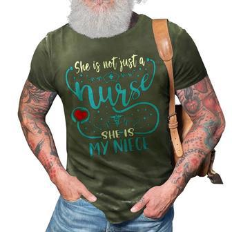 My Niece Is A Nurse Proud Nurses Aunt Uncle Rn Lpn Family 3D Print Casual Tshirt | Mazezy