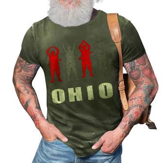 Ohio State | Ohio Pride Soldier Military Veterans 3D Print Casual Tshirt | Mazezy