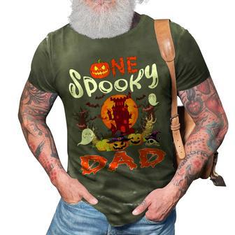 One Spooky Dad Halloween Witch Boo Ghosts Scary Pumpkins 3D Print Casual Tshirt | Mazezy