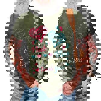 Pink Or Blue Poppa Loves You Baby | Gender Reveal Party 3D Print Casual Tshirt | Mazezy