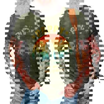 Poppy The Man The Myth The Legend Men Retro Sunset Grandpa 3D Print Casual Tshirt - Seseable
