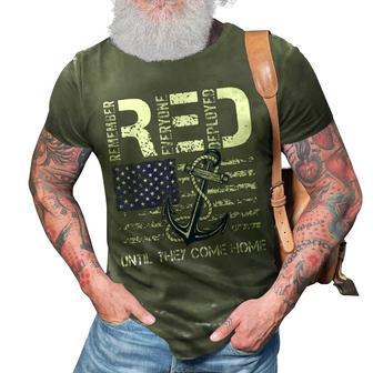 Red Friday Military Navy Soldier American Flag Veteran 3D Print Casual Tshirt | Mazezy