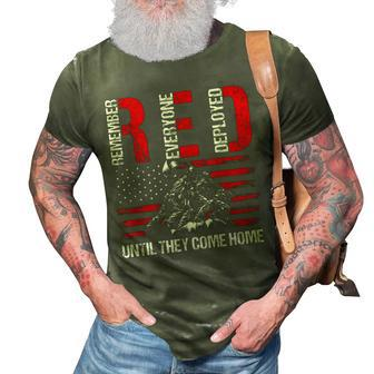 Red Friday Remember Everyone Deployed Best Us Flag Military 3D Print Casual Tshirt | Mazezy