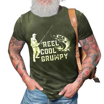 Reel Cool Grumpy Fishing Gift For Dad Or Grandpa Gift For Mens 3D Print Casual Tshirt | Mazezy