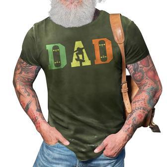 Skateboard Skater Dad Skating Skateboarding Fathers Day Gift For Mens 3D Print Casual Tshirt - Seseable