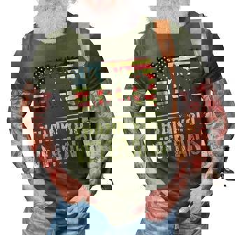 Thank You Military Veterans Veterans Day 3D Print Casual Tshirt | Mazezy