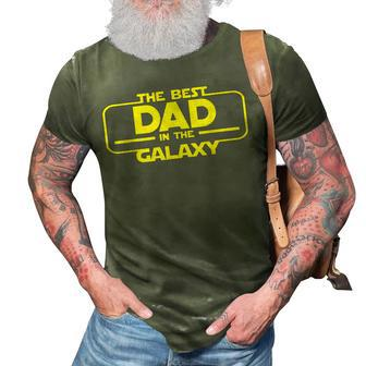 The Best Dad In The Galaxy For Lovers Men Fathers Day 3D Print Casual Tshirt | Mazezy