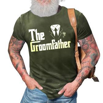 The Groomfather Father Of The Groom Wedding Matching Family Gift For Mens 3D Print Casual Tshirt | Mazezy